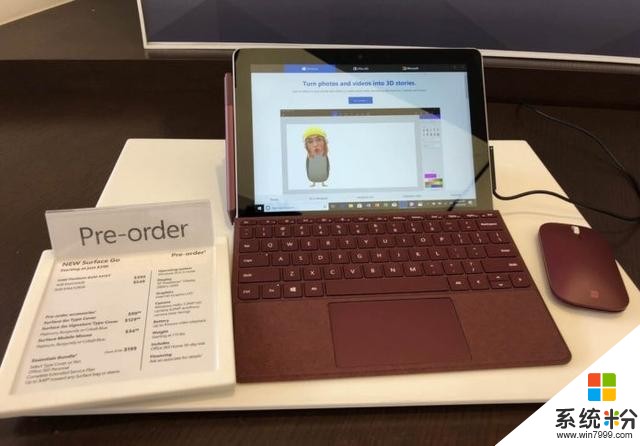 Surface Go演示样机现身微软线下商店(1)