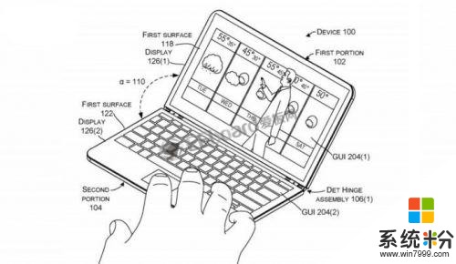 微软Surface仙女座进入笔记本模式还可折叠设备(1)