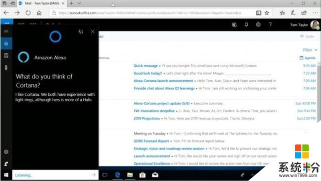 微軟和亞馬遜共同發布了Cortana和Alexa集成後的預覽版(2)