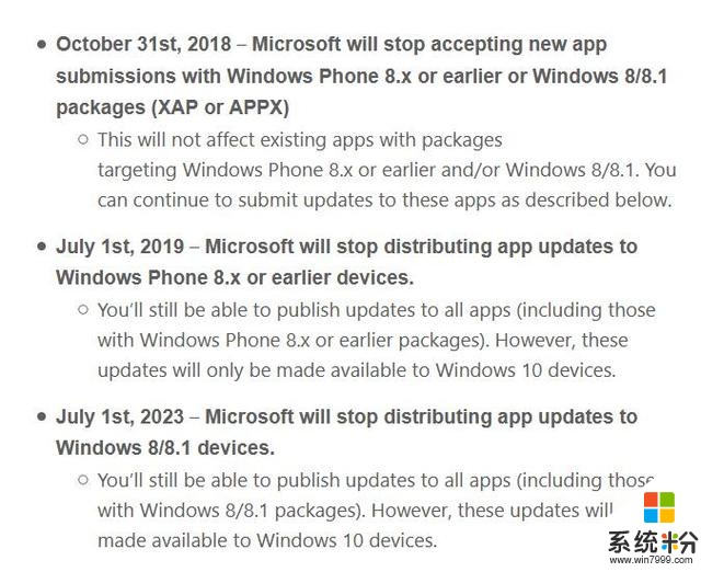 「图」微软敲定Windows 8.x和WP 8.x应用商城停止支持时间(1)