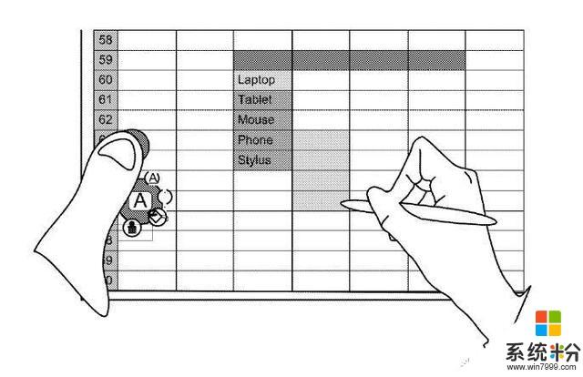 微软全新输入专利曝光：手写笔和手指组合交互输入(1)
