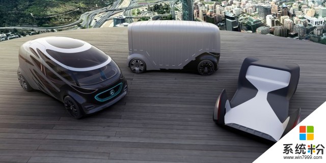 奔驰公布可“变形”全电动无人驾驶概念车(1)