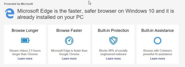 微软Edge浏览器的推广新套路：我这么优秀 您可能不再需要其它浏览器(2)