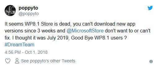 微软Windows Phone 8.1商店似乎已经提前关门(2)