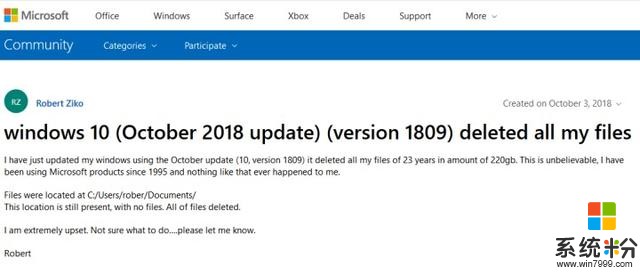BUG频出！微软紧急撤下Windows 10十月更新，你中招没？！(1)