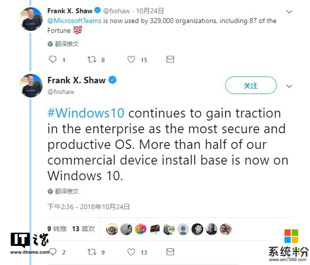 微软的命脉！全球企业超过50% Win设备已运行Windows 10(2)