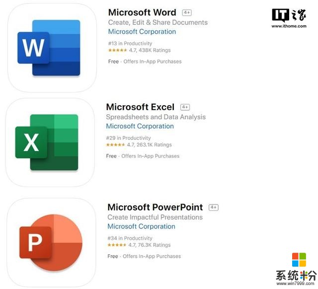 微软Word/Excel/PowerPoint iOS正式版更新，用上全新Office图标(1)