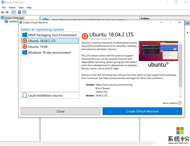 微软推Hyper-V管理器，Windows 10安装Ubuntu更简单(2)