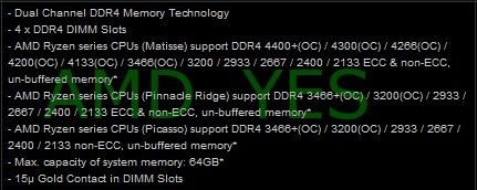 AMD三代锐龙支持DDR4-3200标准频率 可超至4400+MHz(1)