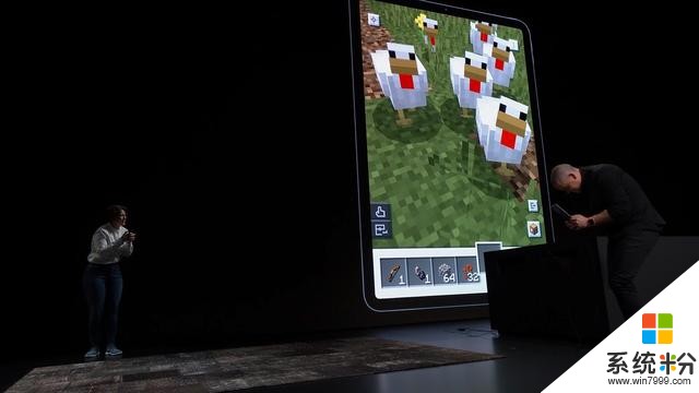 微软在苹果的WWDC演讲中演示MinecraftEarth游戏(6)