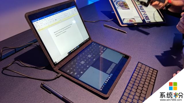 新款Surface将配备双屏？微软内部展示神秘新机，引发长队(1)