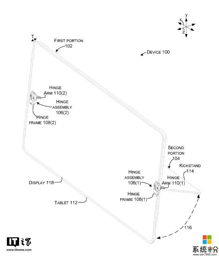 微软申请更薄铰链专利，未来或用于Surface Pro产品中(1)