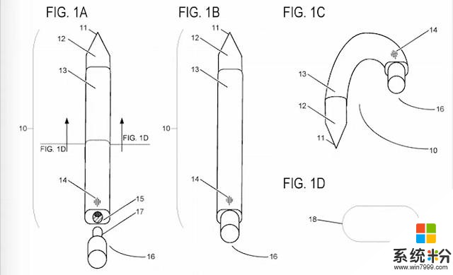 微软奇怪专利：触控笔折叠成耳机？(1)