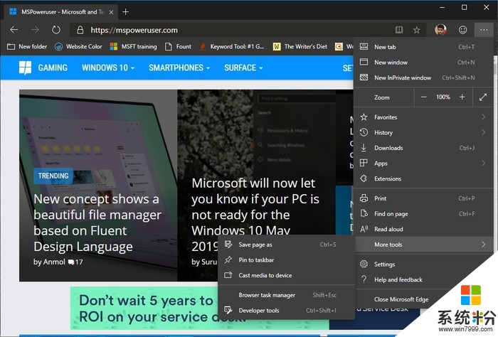 Chromium版Microsoft Edge现在可以将网站固定到任务栏(1)