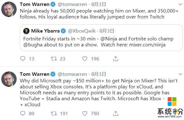 为了xCloud，微软砸重金挖人气主播Ninja到Mixer(4)