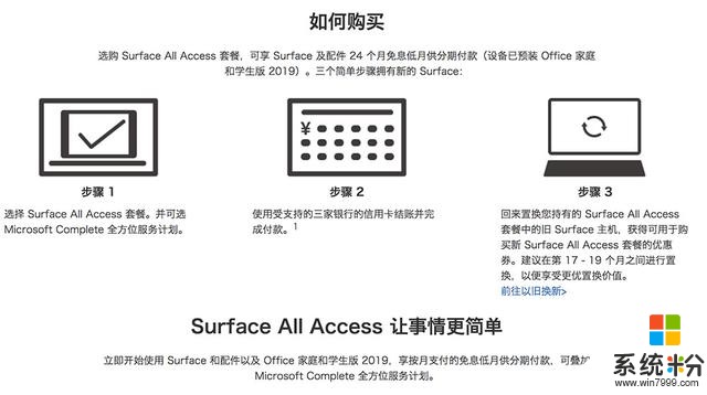 微软推SurfaceAllAccess计划，每月一顿饭钱，轻松拥有Surface(2)