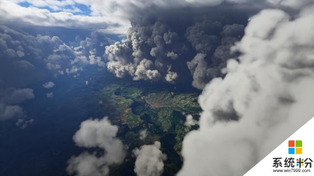 《微軟飛行模擬》模擬地球大氣層氣象效果演示(1)