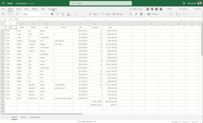 微软宣布面向Excel应用的自然语言查询等功能更新(2)