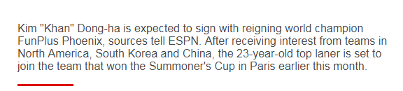 ESPN：Kkoma将加入VG，Khan或将加入FPX(5)