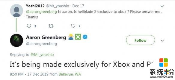 《地狱之刃2》是Xbox独占吗？微软负责人作出回答(1)