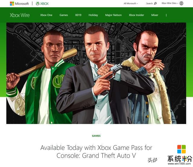 「GTA5」免费了！！！微软牛啤！Xbox版XGP现已免费游玩(1)