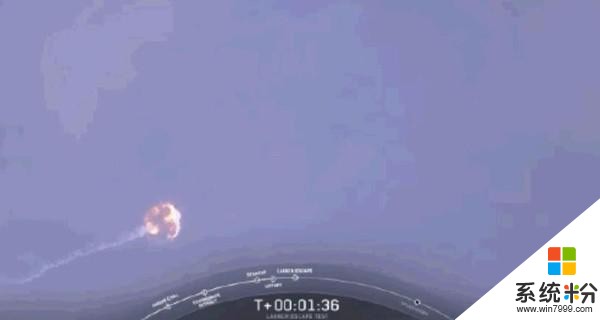 SpaceX空中成功引爆獵鷹9號火箭以測試其逃生係統(1)