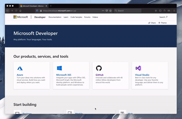 微软为新开发者门户网站引入Fluent设计(3)