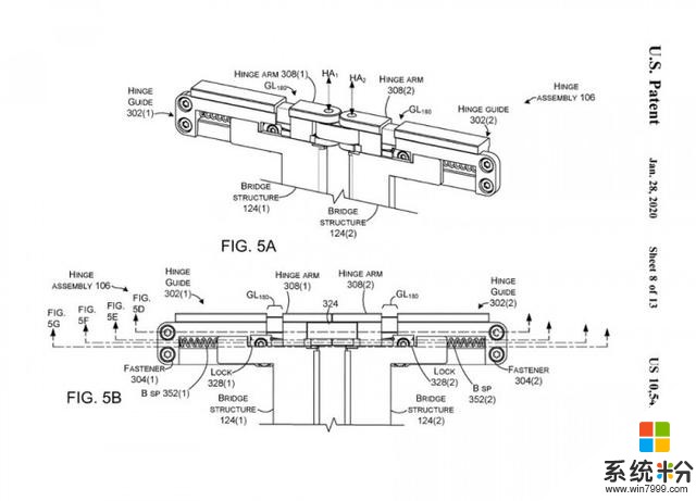 微软新专利展示了一款采用柔性可折叠屏幕的Surface设备(4)