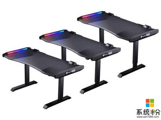 骨伽发布MARS电脑桌：全钢结构 主打RGB灯效(5)