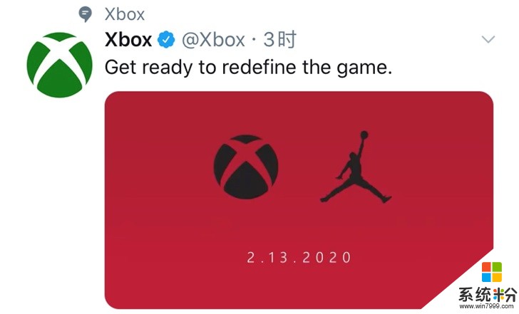 微软Xbox官方将与AJ联动：大红色背景引人注目(1)