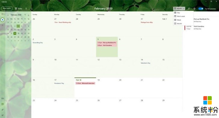 全新Windows 10日历应用上手：简洁设计+个性化选项(3)