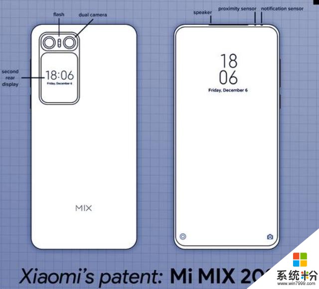 小米MIX2020专利曝光，屏占比100%；网传魅族17渲染图：居中挖孔(2)