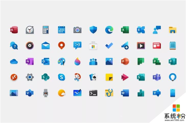 流畅设计成真，微软 Windows 10 一大波全新彩色图标来袭(1)