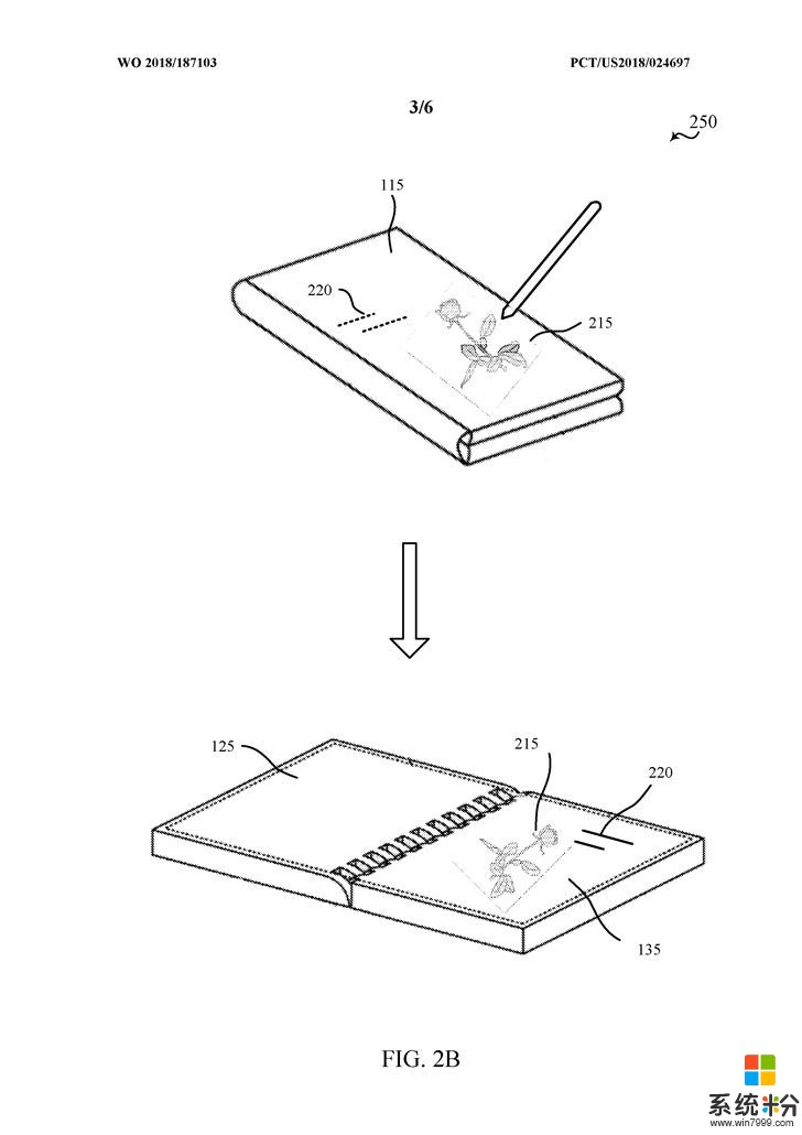 微软“Surface Phone” 新专利曝光：三星Galaxy Fold风格的折叠屏手机(2)