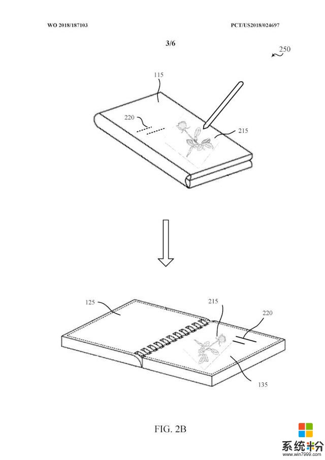 微软新专利展示类似于GalaxyFold的可折叠手机设计(1)