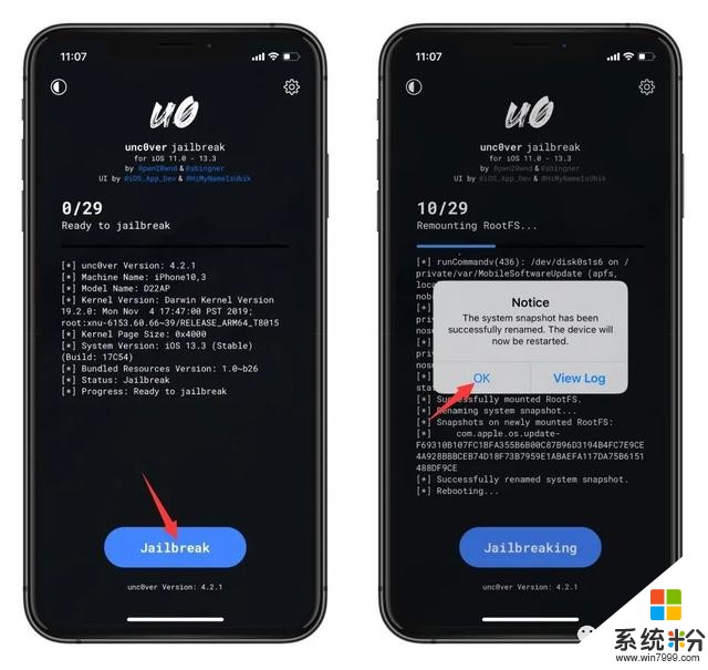 iOS13.0-13.3越獄工具，支持全係列設備iPhone6S~iPhone11(4)