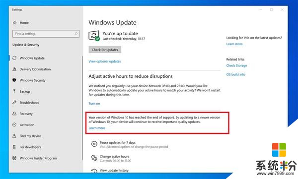 微软测试Windows 10版“死亡通知”：督促用户尽快升级(1)