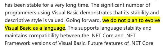 风雨29年：微软正式放弃VisualBasic编程语言