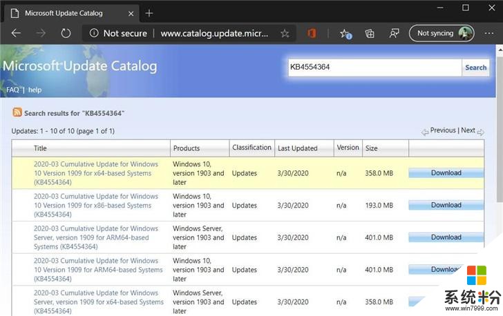 微軟緊急發布 Win10 KB4554364 更新補丁，修複無法連接網絡問題(2)