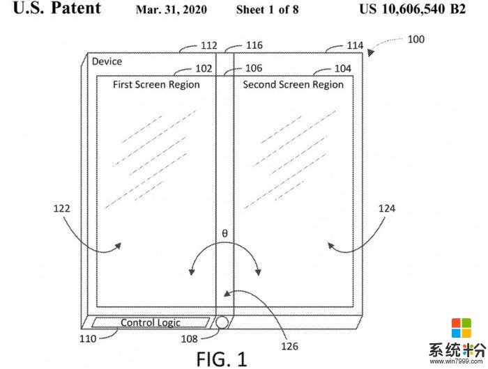 新专利暗示微软未来可能研发有三块屏幕的可折叠设备(1)