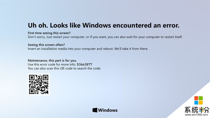设计师为Windows 10蓝屏死机（BSOD）制作全新外观(1)
