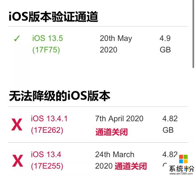 iOS 13.4.1正式版验证通道关闭，iOS 13.5 iPhone用户已无法降级(1)