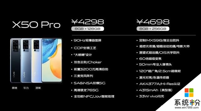 vivo X50系列手机发布：微云台主摄、90Hz/120Hz高刷屏、售3498元起(17)