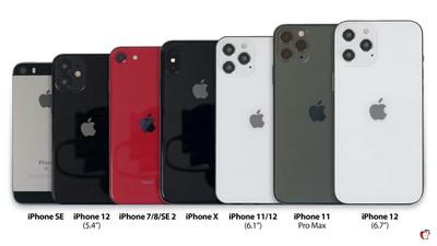 有料｜iPhone 12全尺寸與老款機型對比，新機的尺寸齊活了(1)