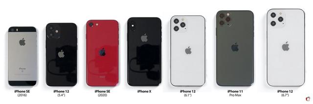 有料｜iPhone 12全尺寸與老款機型對比，新機的尺寸齊活了(2)