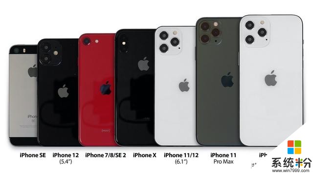 谁才算苹果“真小屏旗舰”？iPhone12尺寸横向对比SE/7/X/11/SE 2(4)