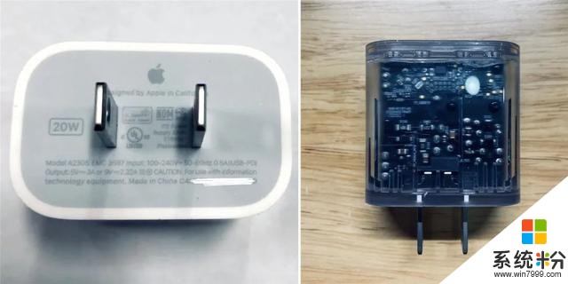 「苹果」iPhone12充电头/线曝光 20W稳的 不会取消附带充电器？(2)