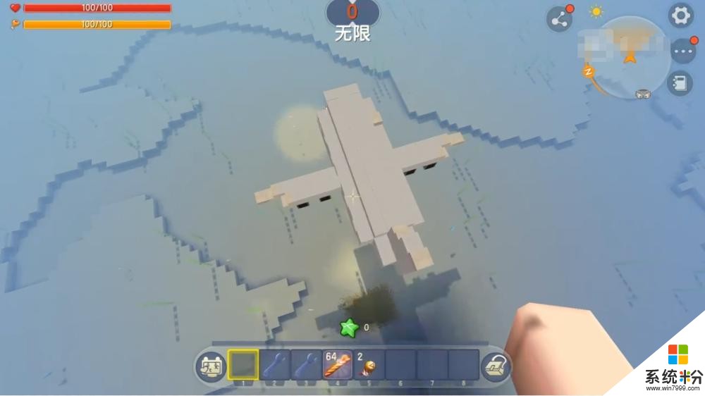 迷你世界：玩家尝试在水底开飞机，没想到是这种结局(5)