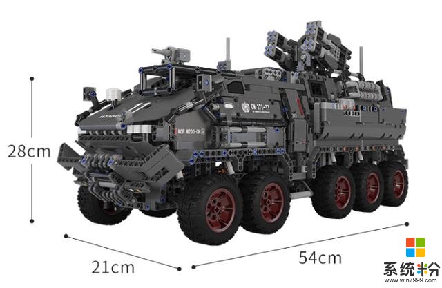 小米生态链推出《流浪地球》仿真装甲车，2800+零件！售价仅399元(3)