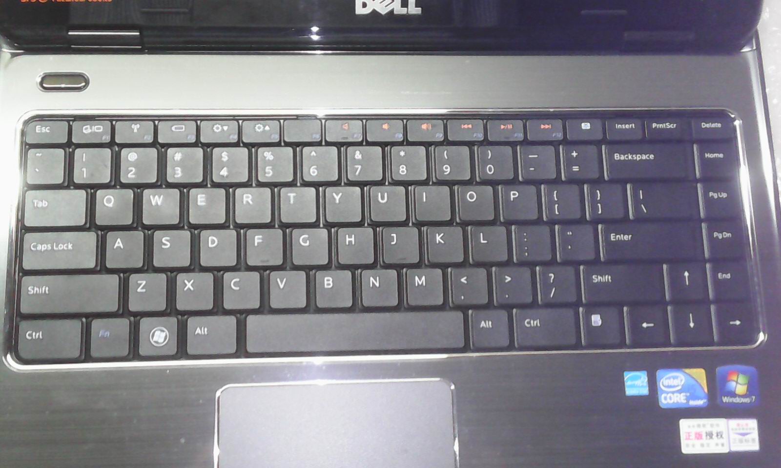 笔记本戴尔WIN7的键盘的1234数字键按后没有数字出现，而启用电脑的软键
